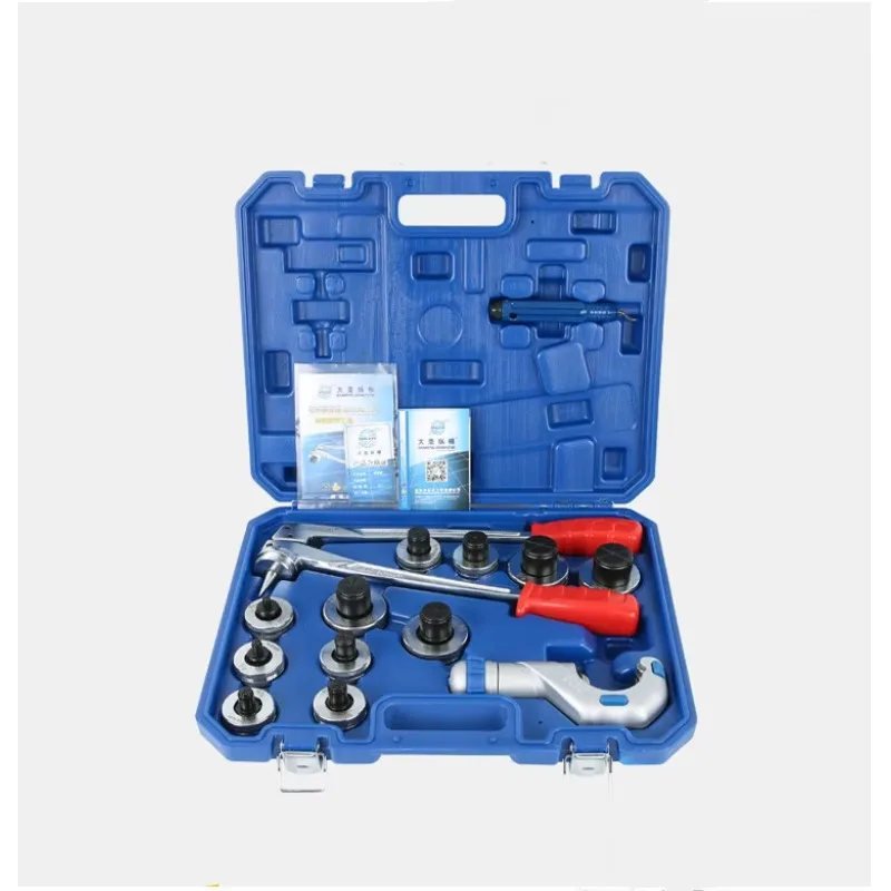 11 Level Professional Aluminum Copper Tube Expander Tool Full Set with Tube Cutter & Deburring Tool, 3/8 to 1-5/8 Inches