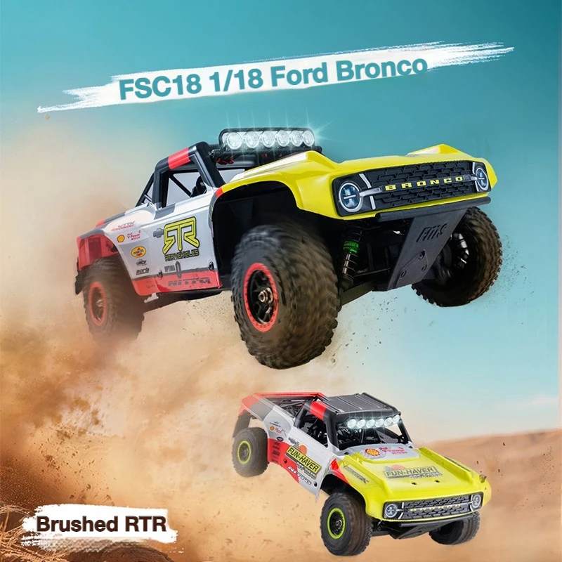FMS 1:18 Piccolo Bronco U4 FCX18 Auto RC a Controllo Remoto con Motore a Spazzole, Modello di Auto da Collezione Simulata, Auto da Corsa e Arrampicata RTR