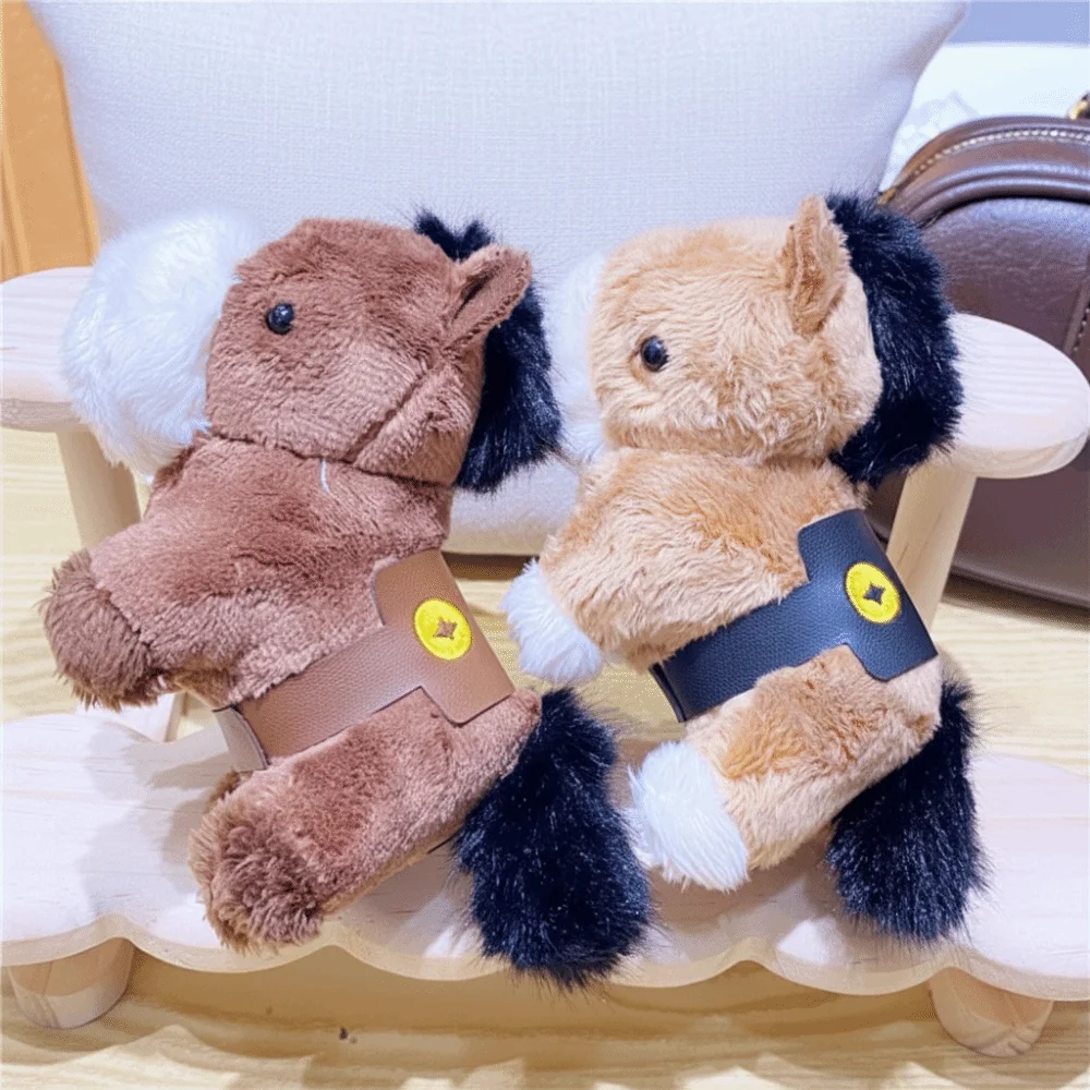 

Creative Sound Plush Pony Pendant Mascot Dolls Soft Sound Plush Horse Keychain Good Luck Chinese Style