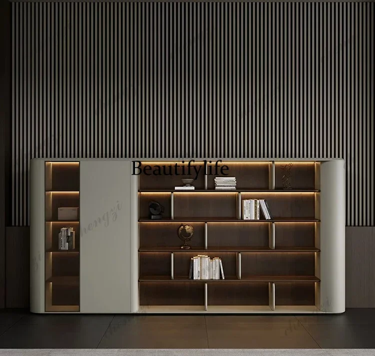 Asmt114Premium new documents, simple modern background cabinets in the office of the data cabinet, floor-to-ceiling storage cabi