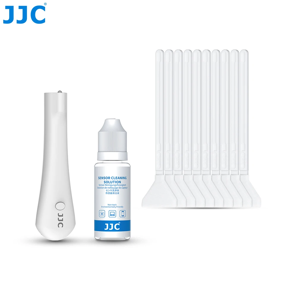 JJC wacik do czyszczenia pełnoklatkowe czujniki CCD i CMOS 12 szt. Indywidualnie pakowane próżniowo waciki szczotka do czyszczenia aparatu
