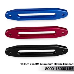 Uniwersalny uchwyt syntetyczny 8000-15000 funtów wyciągarka 10 cali 254MM aluminiowy Hawse Fairlead do Hawse Fairlead SUV ATV UTV