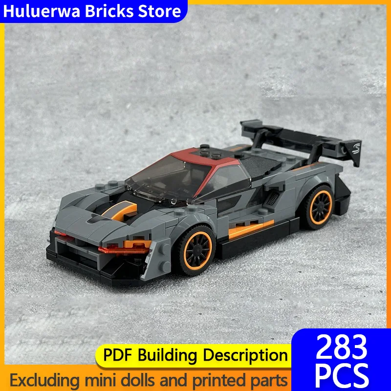 

Модель городской автомобиль MOC, строительные кирпичи, Senna, верхний уровень, спортивный автомобиль, модульная технология, детские праздничные подарки, сборные игрушки, костюм