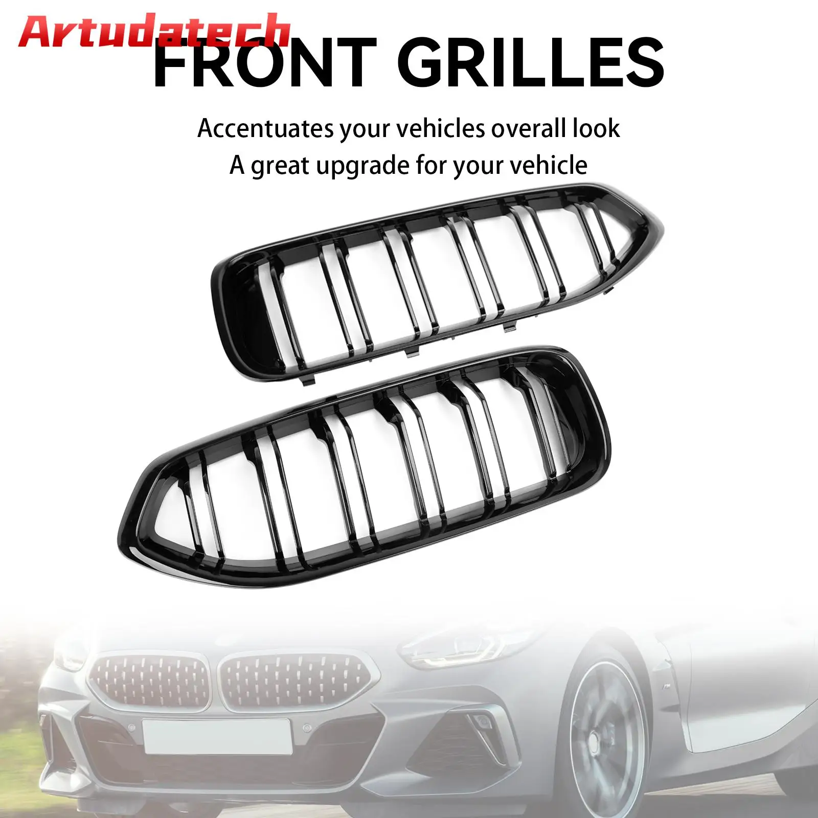 

Глянцевая черная передняя решетка Artudatech, подходит для BMW G29 Z4 20I 30I M40I 2019-2024 2020 2021 2022 2023