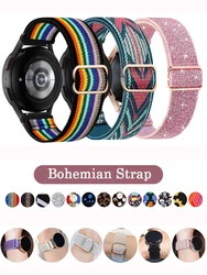 Elastic Shiny strap For Samsung Galaxy Watch 7/FE/6/5/pro/3/4/classic/Active 2 20mm/22mm Bohemian bracelet Huawei GT 3-2-e band