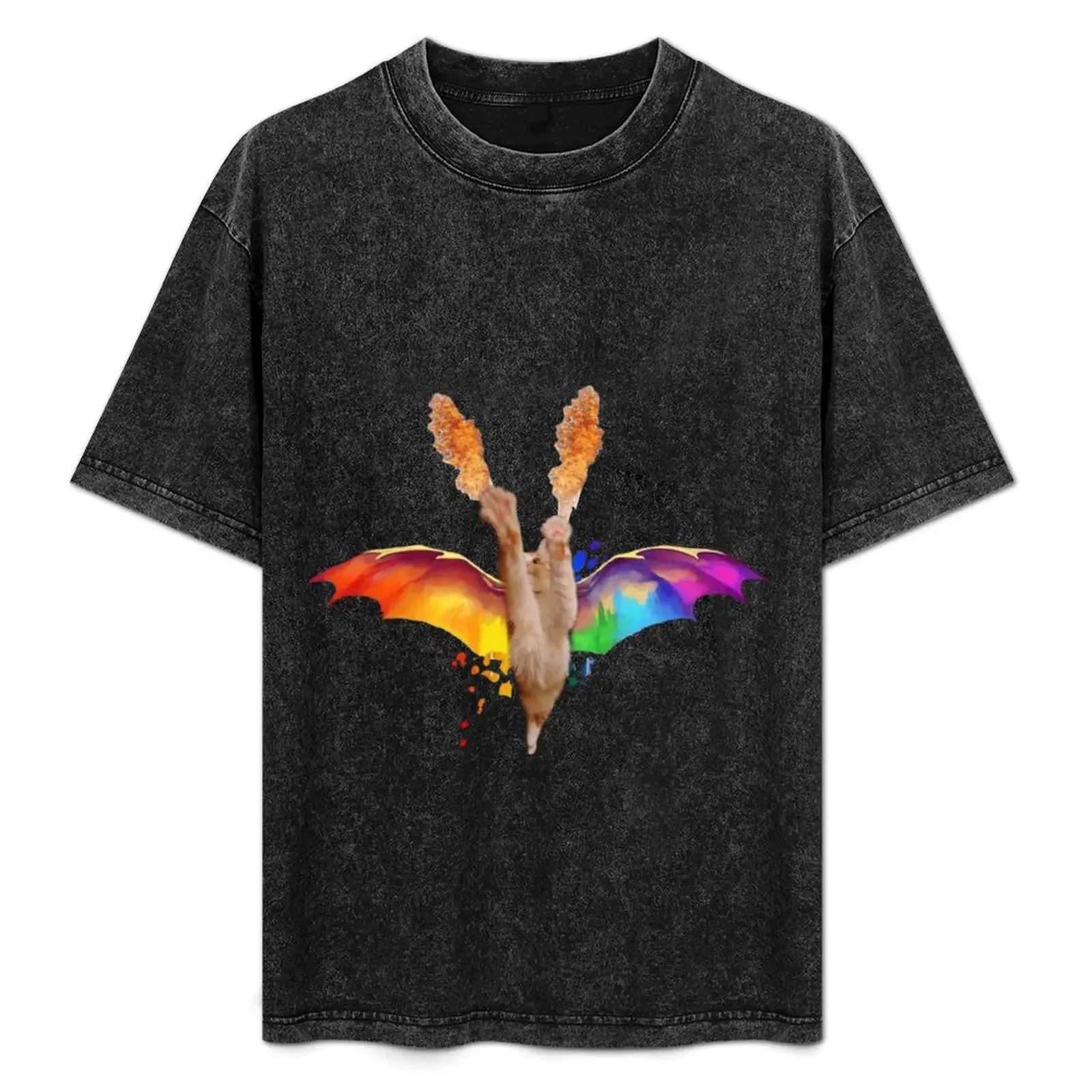 

Rainbow Dragon Gonzo Cat T-Shirt summer shirt customs topping men clothing