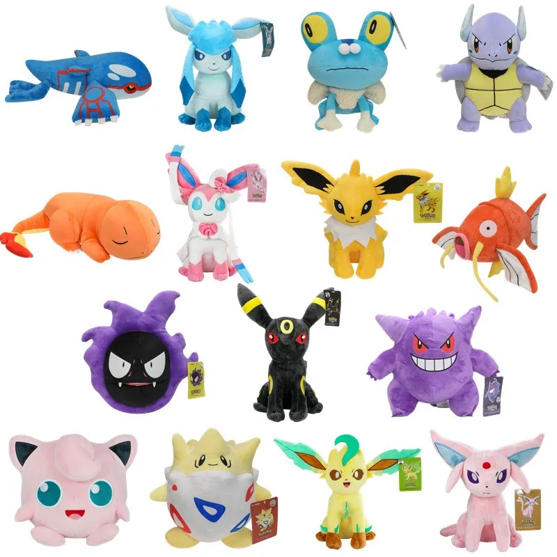 

Pokemon Plush Toy Leafeon Sylveon Umbreon Espeon Jigglypuff Togepi Gengar Anime Figure Stuffed for Kids Gift Pocket Monster Fans