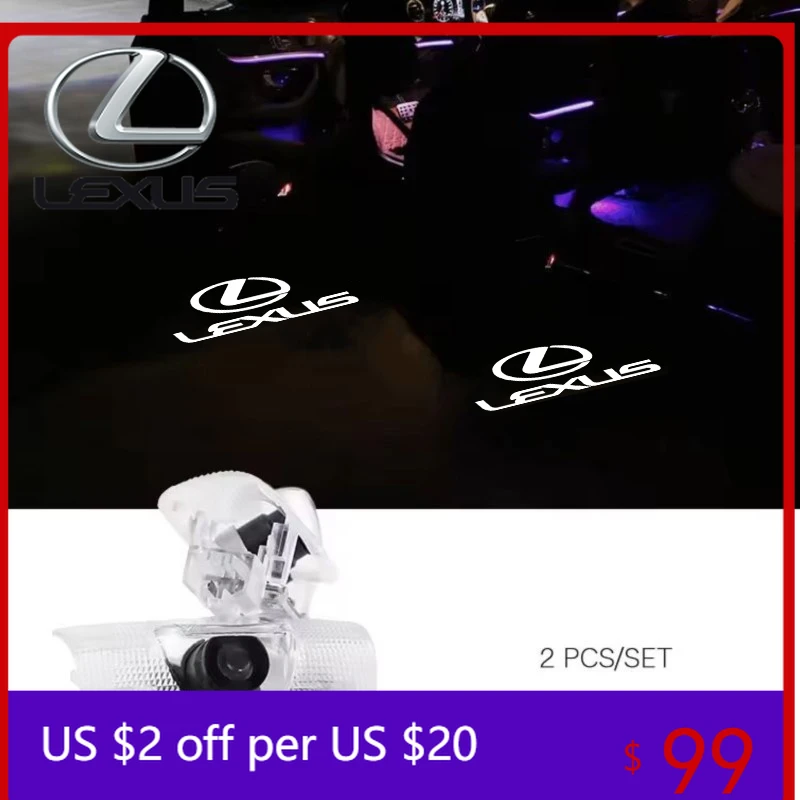 

Светодиодные проекторы логотипов для дверей автомобиля (2 шт.) с лазерной подсветкой для Lexus F SPORT IS250 IS200 CT200h GS300
