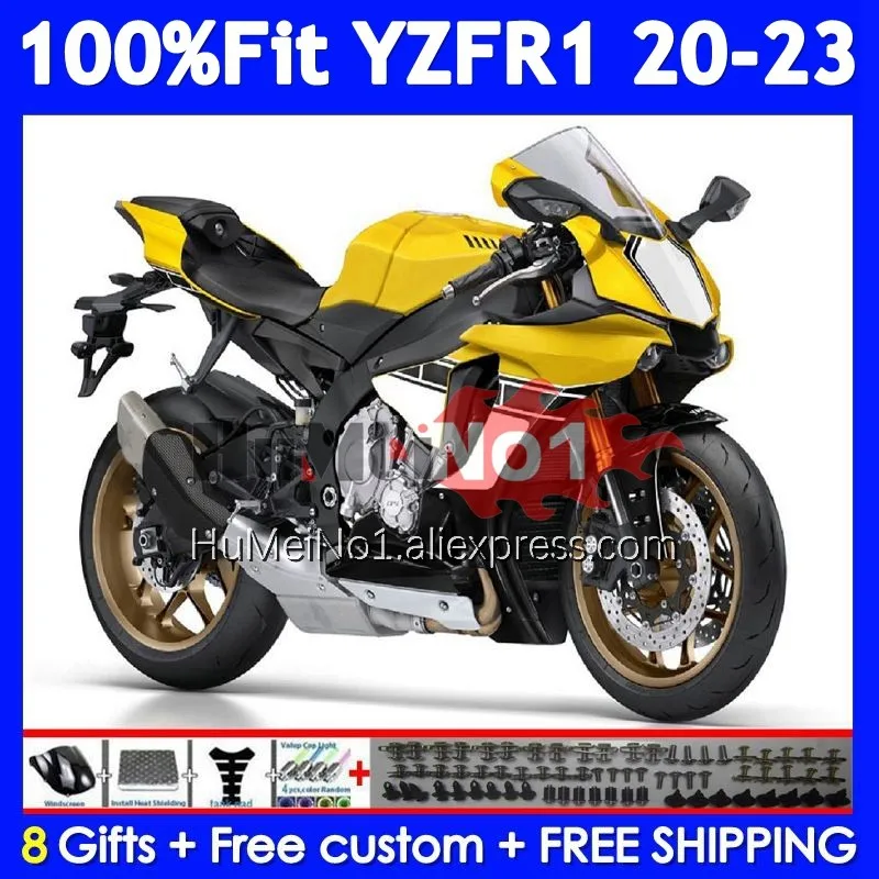 Injection For YAMAHA YZF R1 R 1 1000 YZF-R1 YZFR1 20 21 22 23 24  371No.20 YZF1000 2020 Yellow black 2021 2022 2023 2024 Fairing