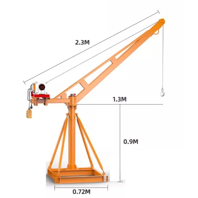 

Outdoor crane electric hoist crane lifting small household lifting machine construction site decoration tool 220v