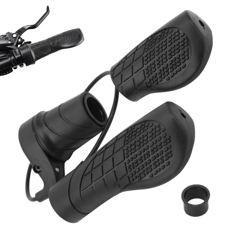 Twist Throttle Ebike 20X Rubber Half Twist Throttle Handles Handlebar Grip Twist Modified Thumb Throttle Part Waterproof Twist aluminum alloy motorcycle grip lock solid security anti theft padlock handlebar brake lock scooter atv street bike burglar proof