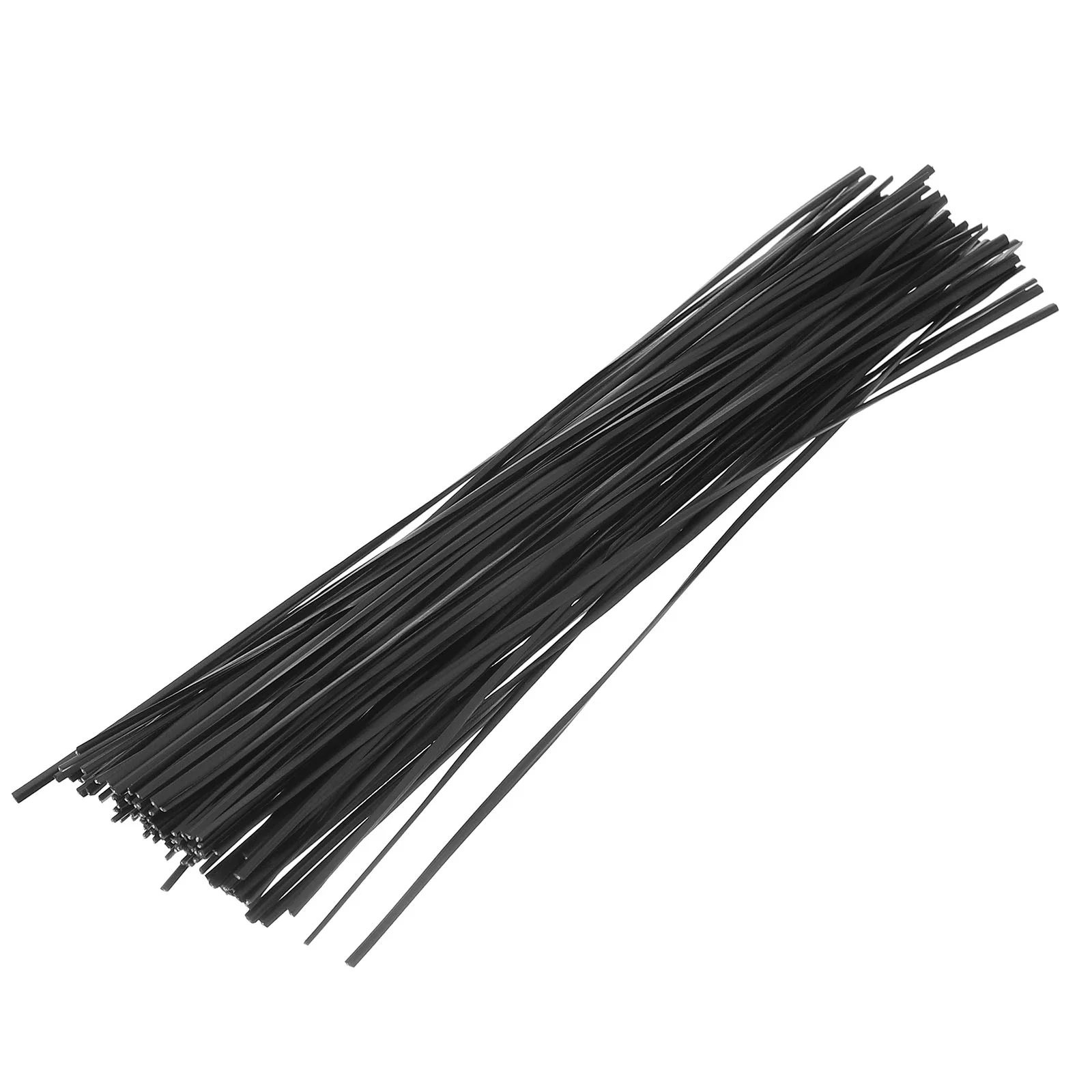 500pcs 15cm Galvanized Iron Wire Ties Cable Wrap Organizer Ties (Black) cable ties cord tie wire tie wraps