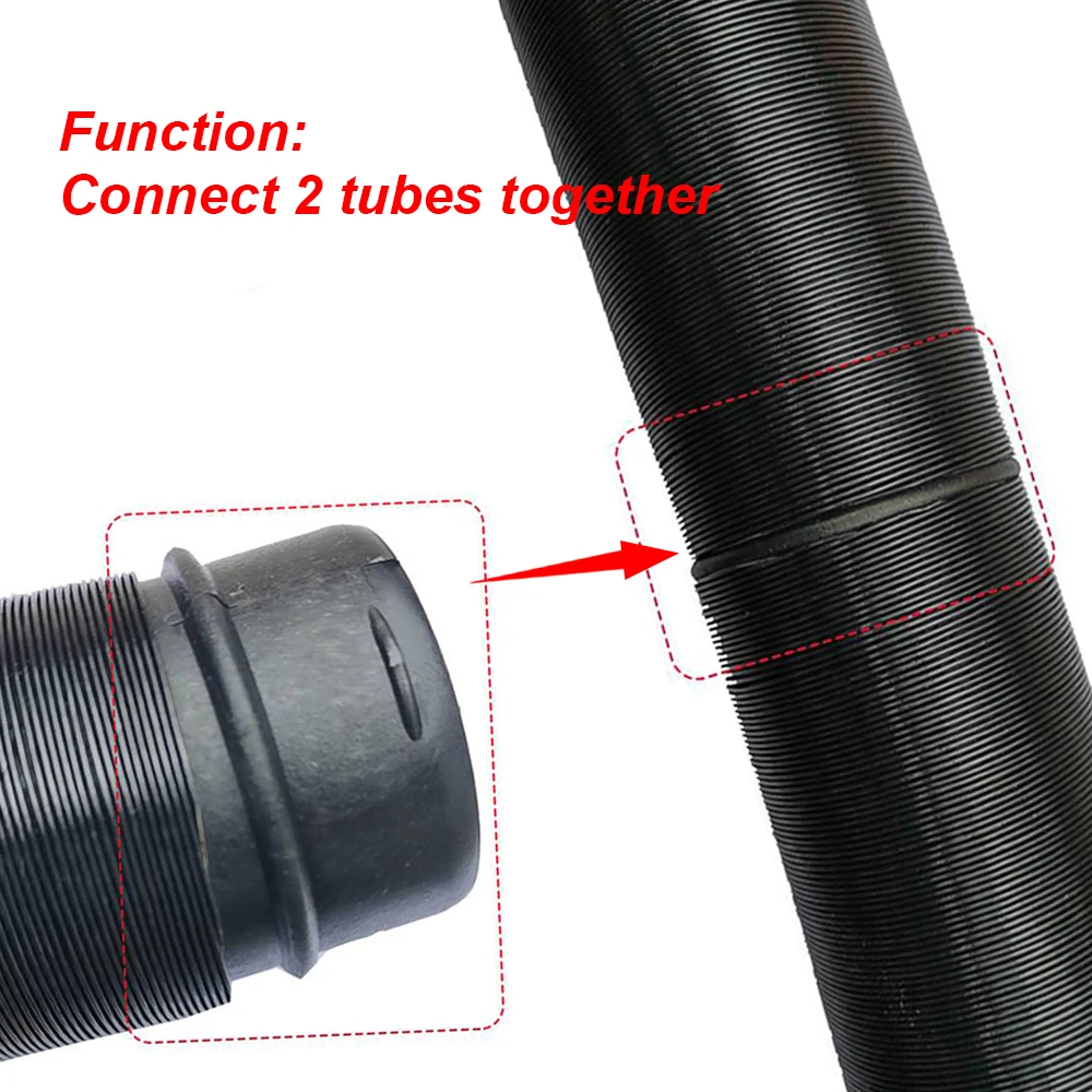 42/60/75mm Parking Heater Accessory Car Heater Exhaust Pipe Oval Piece Exhaust Ducting Joiner Connector For Eberspacher Webasto