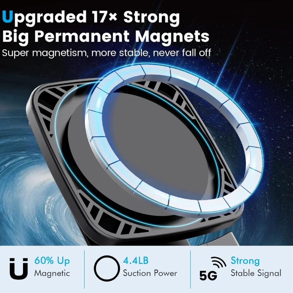 

Складной магнитный держатель для телефона 360° ° Регулируемая универсальная подставка для настольного самолета для iPhone 16 17 Pro Android Travel Essential