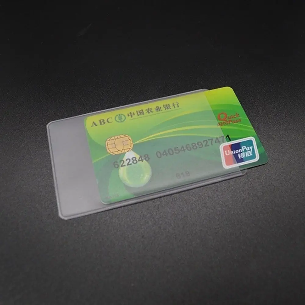 Casual Professional Protect Credit Cards Waterproof Anti-magnetic Card Case Card Cover ID Card Holder Bank ID Card Sleeve