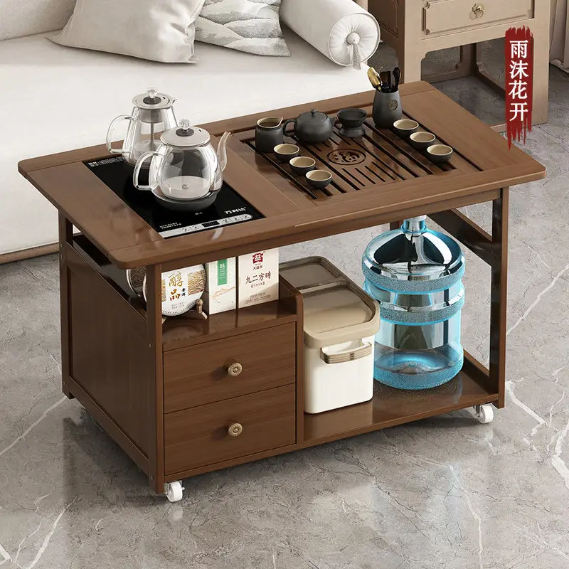 Movable tea table balcony new coffee table living room tea table