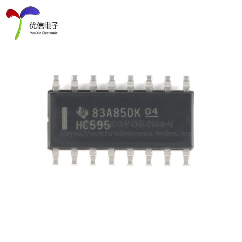 10Pcs/Original genuine SN74HC595DR SOIC-16 tristate output register 8-bit shift register