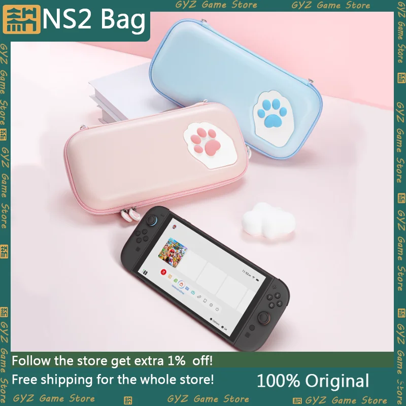 

GeekShare Storage Bag Compatible For NS2 Switch 2 (2025), Portable Carrying Case With 10 Game Card Slots,Cute Travel Case Custom