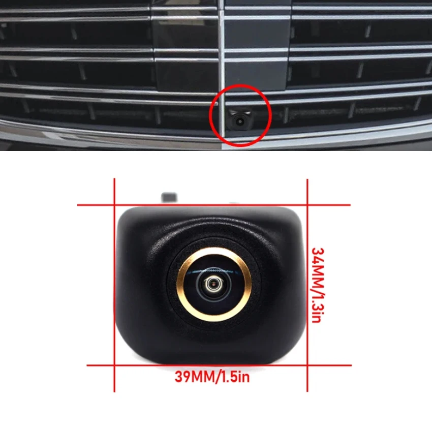 CCD AHD 1080P Vehicle Logo Front View Camera For Mercedes Benz S Class W222 S320 S350 S400 S450 S500 S550 S560 2014~2021 2020