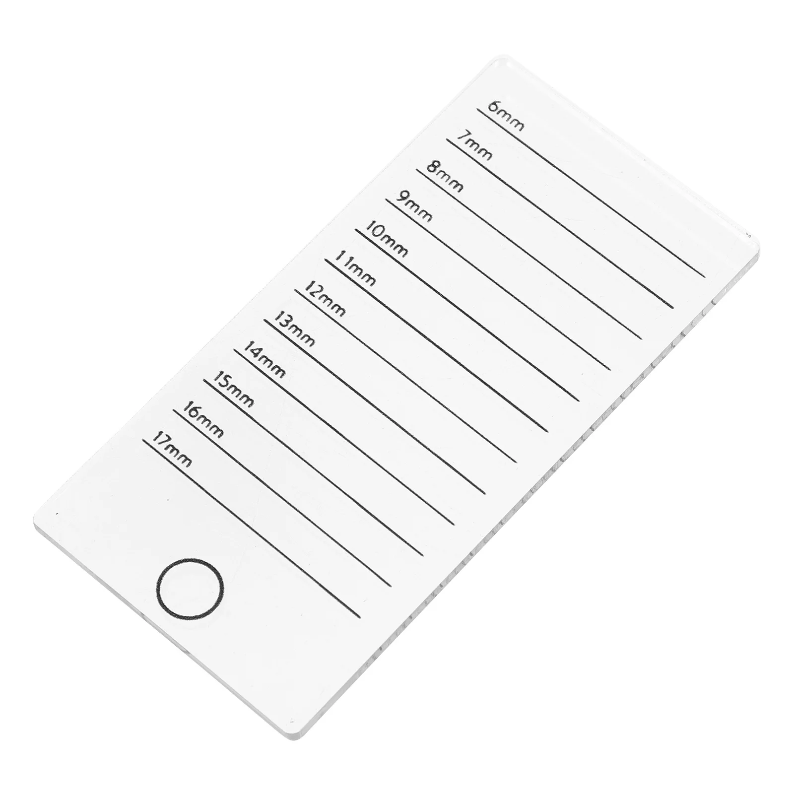 

Eyelash Extension Tray Acrylic Material Stable False Eyelashes Holder Perfect for Salons Families Length Marked Organizer Tool