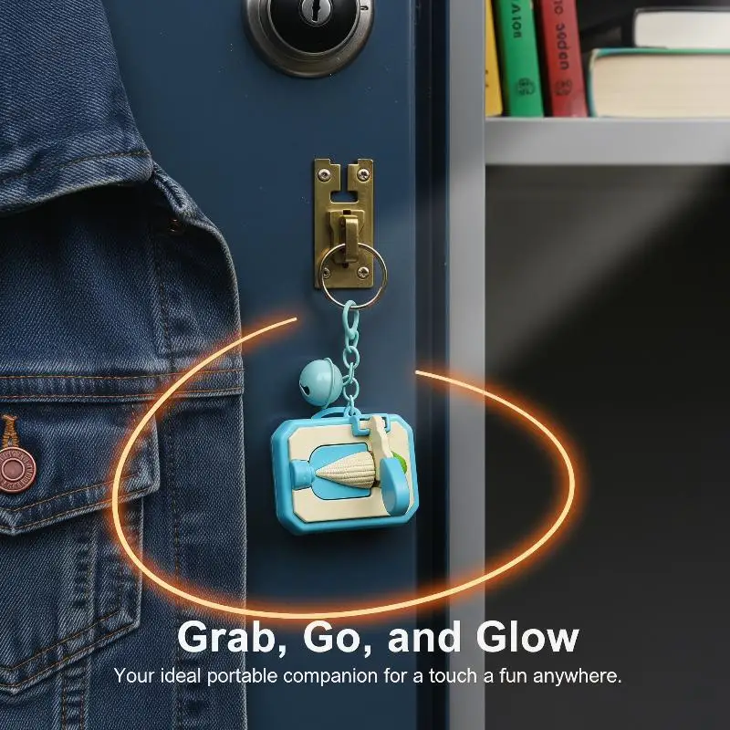 Fun Mini DIY Carrot-cutting Keychain Toy Stress-relieving Creative Tool for Home and Travel