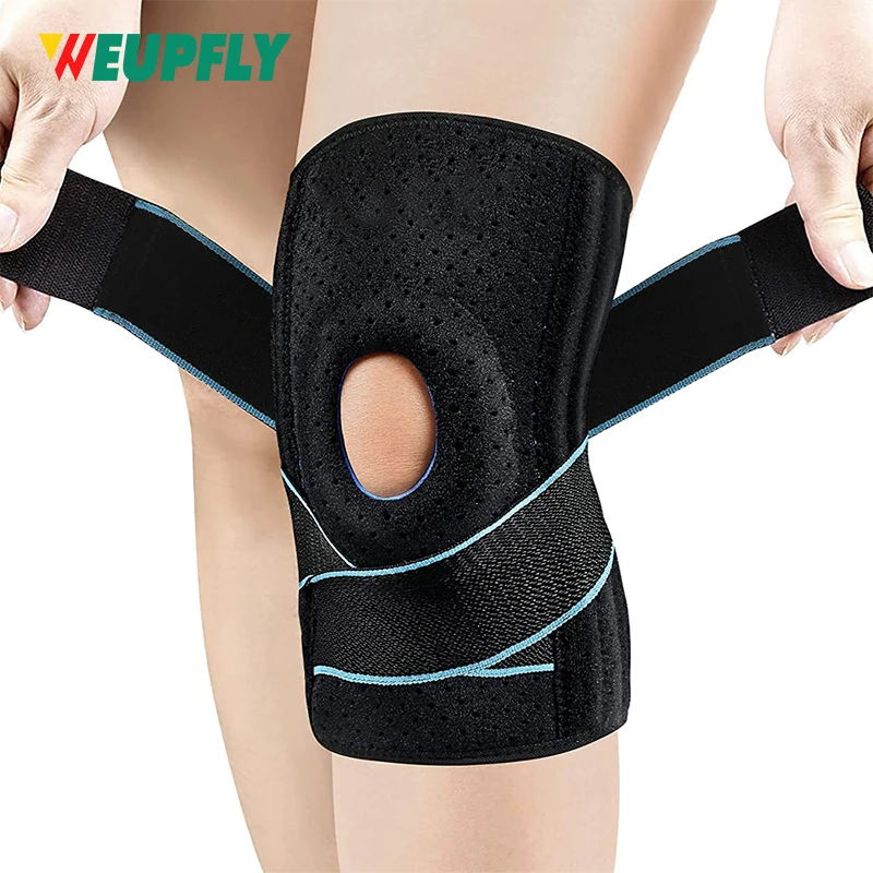 1Pcs Knee Brace, Adjustable Knee Support with Patella Gel Pad & Side Stabilizers, for Arthritis, Meniscus Tear, Sports