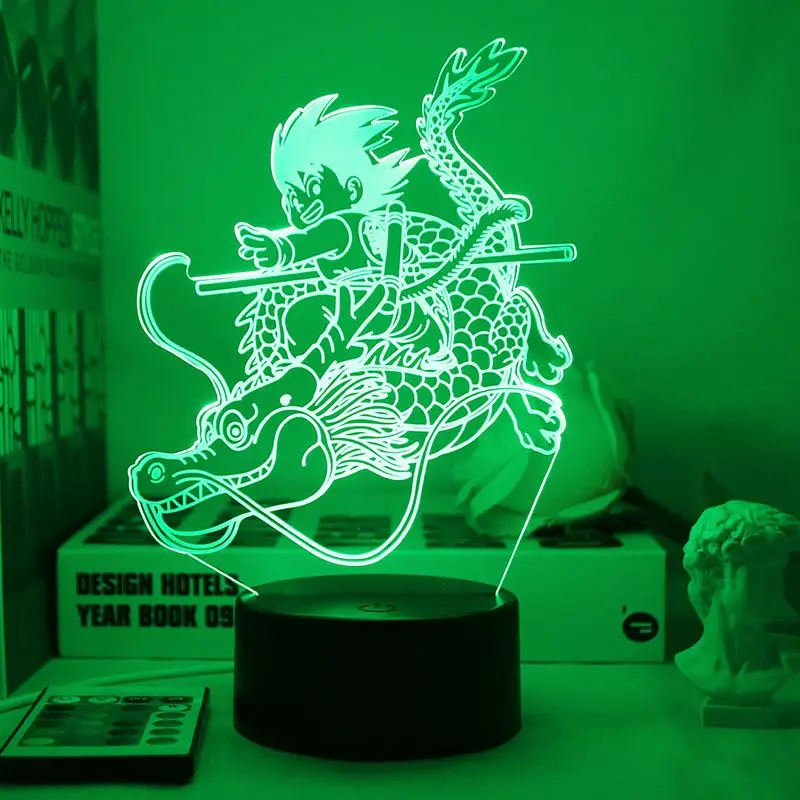 Dragon Ball Son Goku Vegeta led night light high-value cartoon animation printing creative student dormitory desktop ornaments view 5