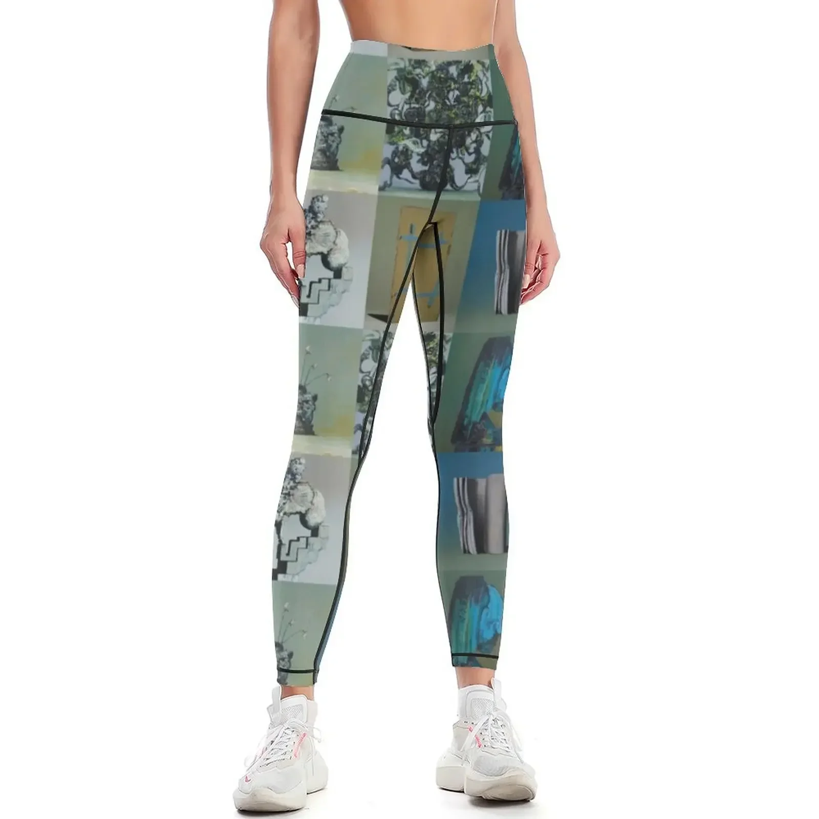 

Everywhere at the End of Time by the Caretaker Album Cover Art Collection by Ivan Seal Leggings gym wear Womens Leggings