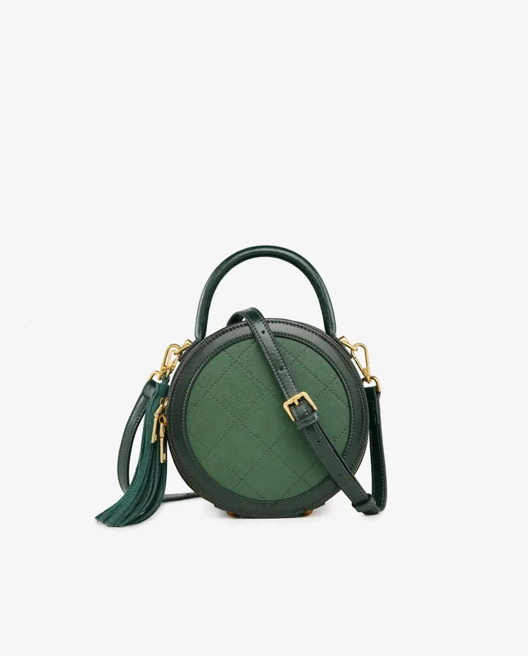 

Niche designer embroidered thread crossbody retro tassel large capacity bag