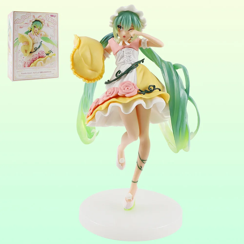 

Miku Sakura Figure Beauty Princess Cartoon Anime Figures Doll Car Decoration Miniatures Wonderland Figurines DIY Crafts Gift