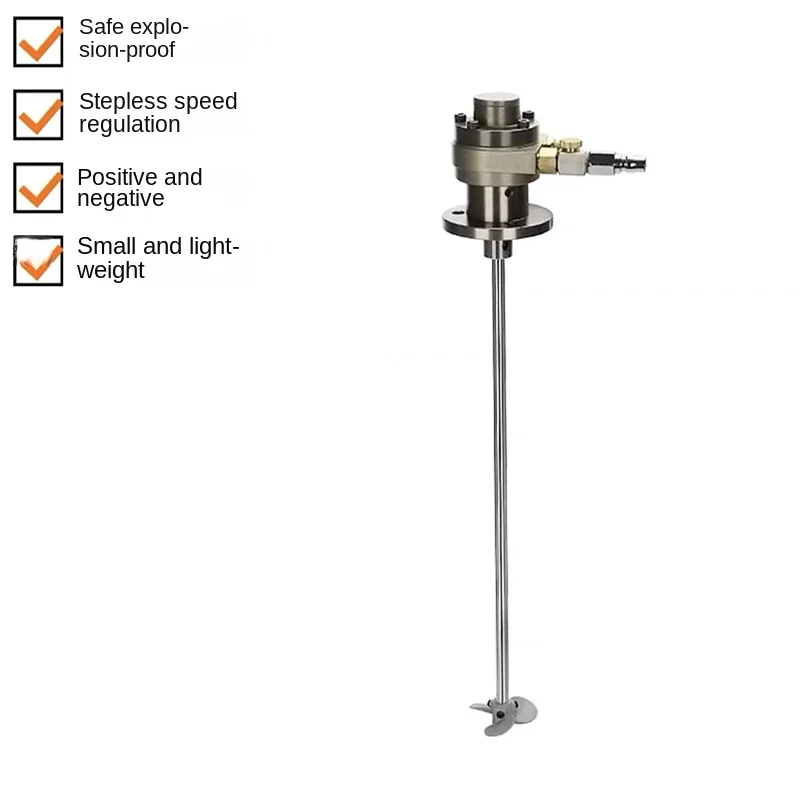 

Customizable 1 Gallon Air Motor Mini Air Motor Fan Type Agitator 5 Liter Agitator Paint Liquid Mixer Agitator Stainless Steel Bl