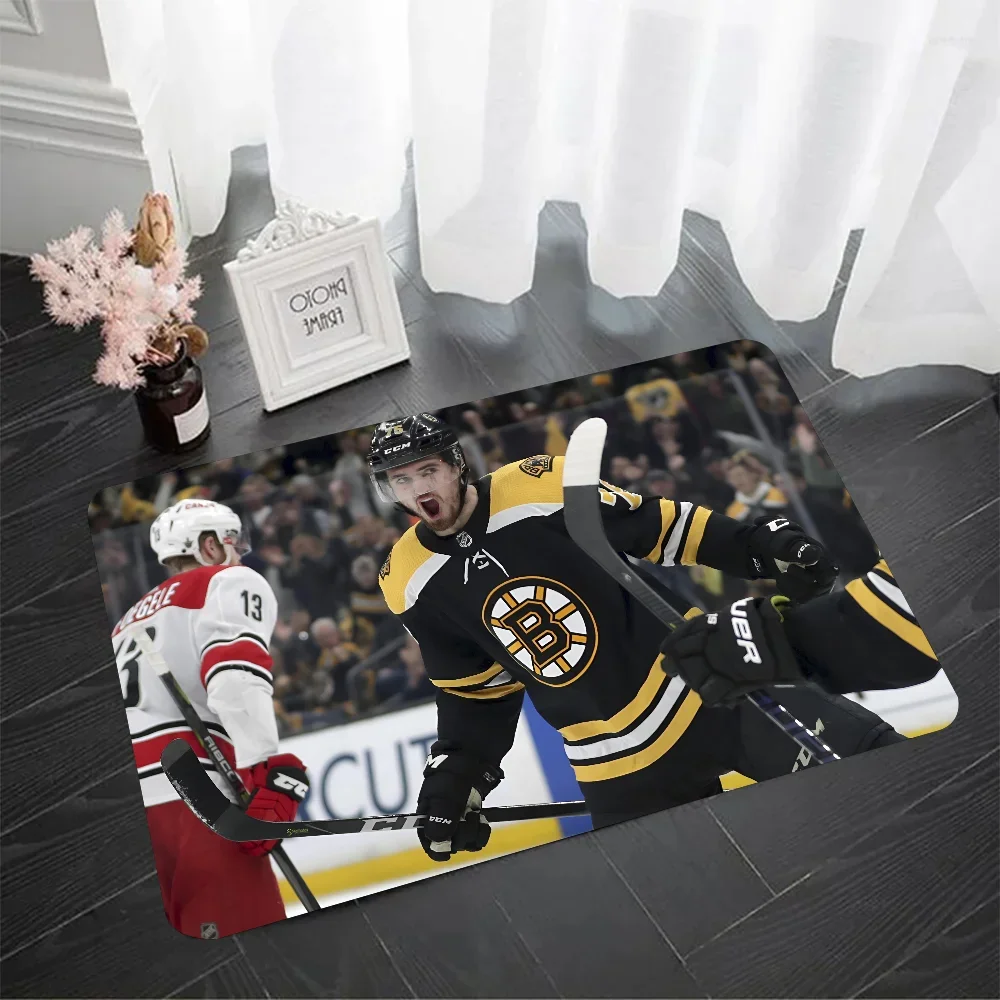 1PC Boston Bruins Floor Mats Door Mats Household Carpets Foot Mats Kitchen And Bathroom Absorbent Non-slip Mats