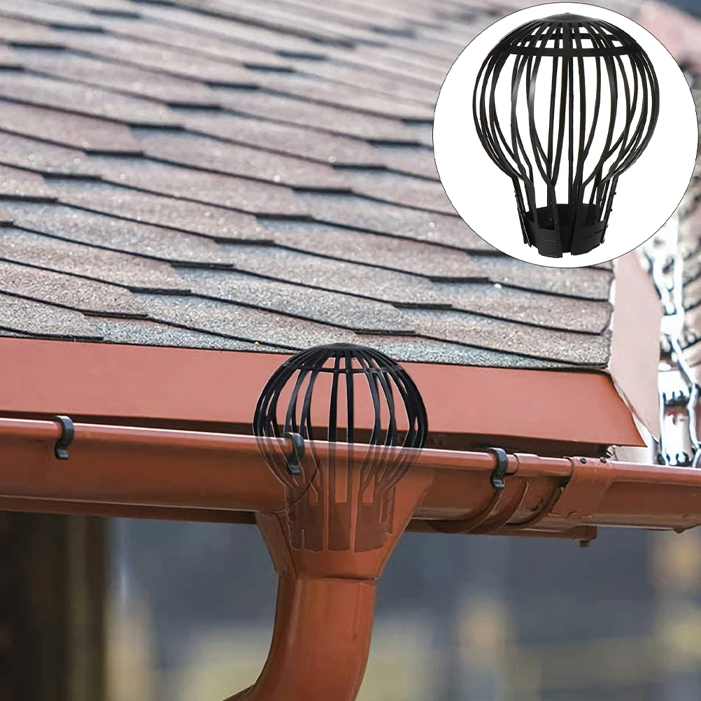 8 pcs Roof Gutter Guards Anti-Block Drain Covers Debris Filter Strainers For Leaves Balcony Garden Lightweight Plastic Drainage