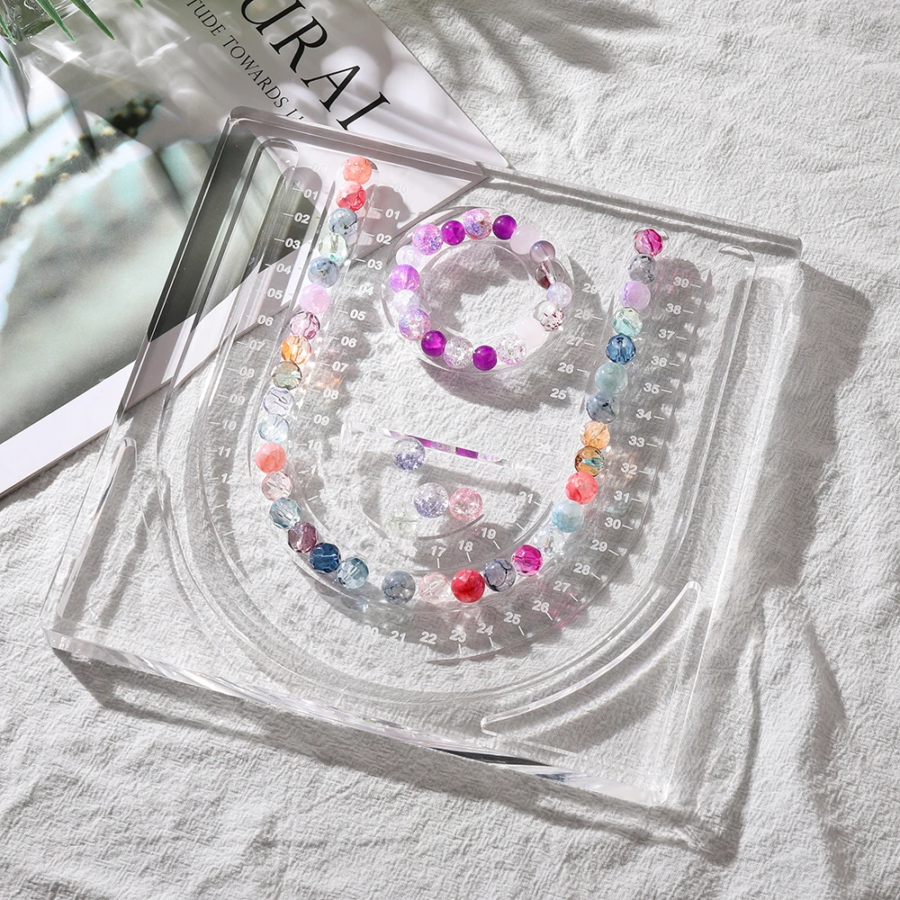 1 قطعة لوحة تصميم الديكور الاكريليك مناسبة حامل عرض الأساور لصنع المجوهرات القلائد الحرف صينية العرض العملي #5