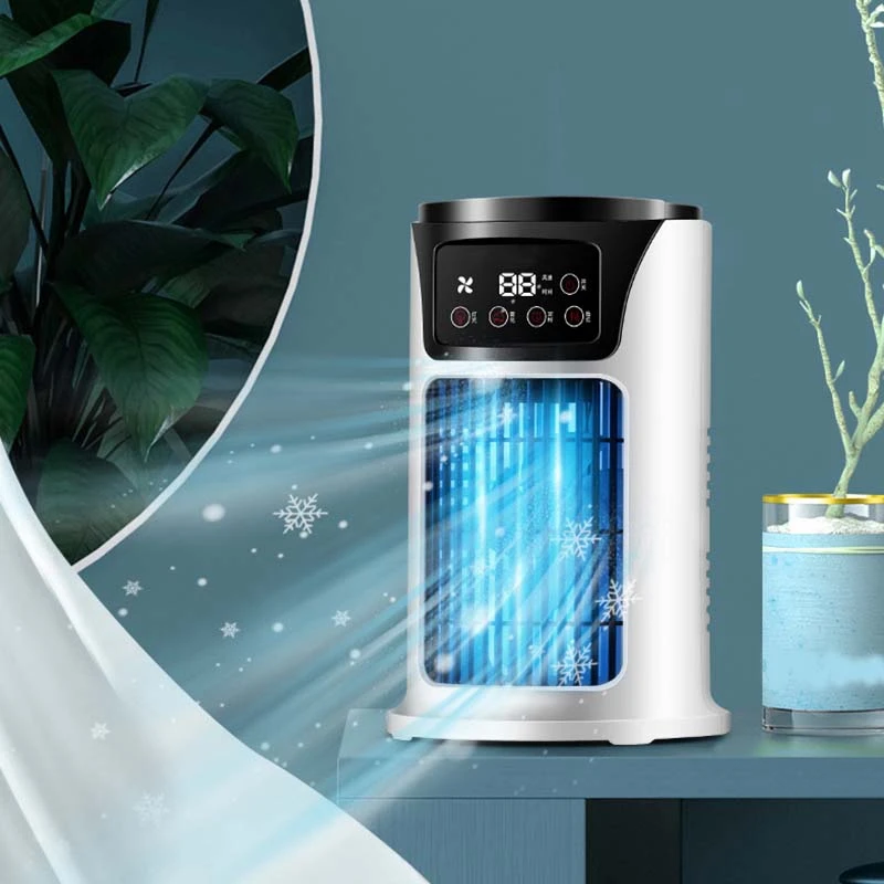 مبرد هواء كهربائي للمنزل والمهاجع ، سطح مكتب للطلاب ، مروحة مكتب رياح صغيرة ، تبريد USB ، مروحة تكييف ، قطعة واحدة