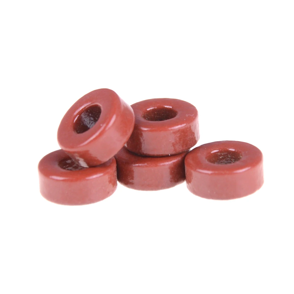 5 Pcs Amidon Iron Powder Toroid Core T30-2 Tangda T30 Iron Powder Cores Iron Dust Core Ferrite Toroid Core Coating Red