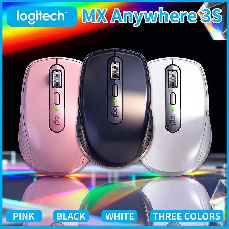 

Компактная мышь Logitech MX Anywhere 3S, эргономичный дизайн, перезаряжаемая, с быстрым прокруткой для портативных ПК Mac