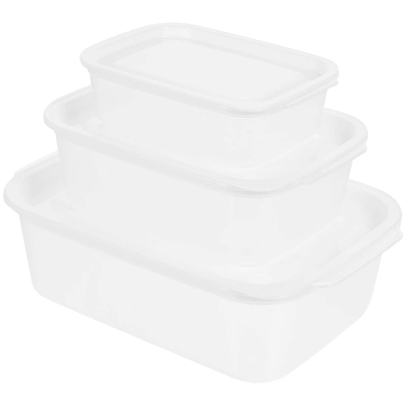 

1 set Fresh Keeping Storage Box Set Transparent Stackable Fridge Organizer For Fruits Vegetables Home Kitchen Use Refrigerator