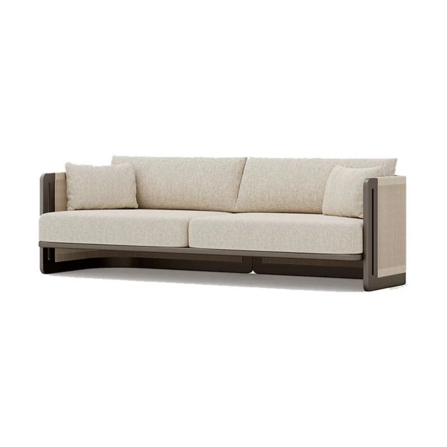 

Outdoor aluminum alloy sofa courtyard high-end hotel villa balcony outdoor open-air homestay waterproof sun rattan furniture