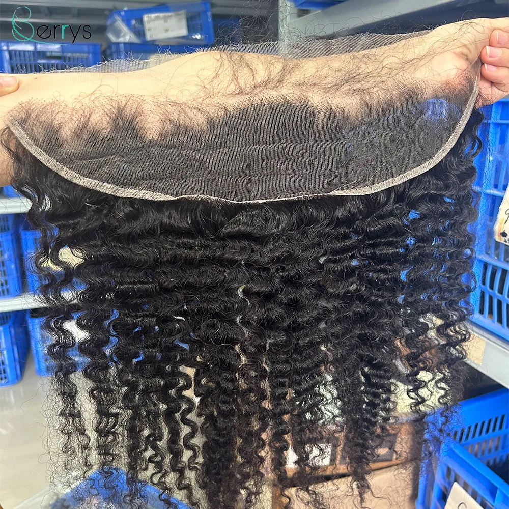 Real HD Full Lace Frontal Burmese Curly 13x6 Invisible HD Lace Melt Skins 13x4 HD Transparent Lace Pre Plucked HD Lace Closure