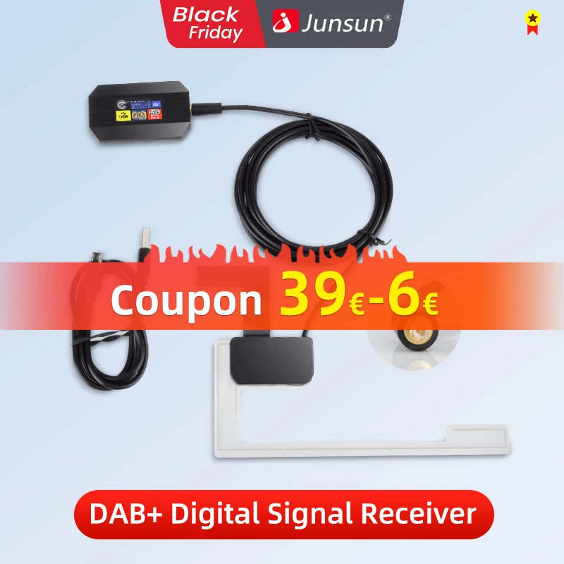 DAB+ Antenna With USB Adapter For Car Radio Android GPS Signal Receiver For Junsun DVD Car Accessories