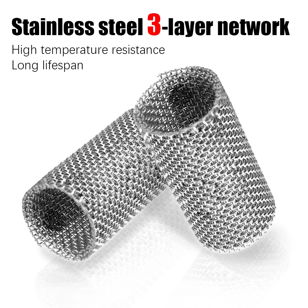 1/10pcs Car Glow Plug Burner Strainer Screen Stainless Steel For Diesel Air Parking Heater 3-Layers Filter Mesh 310s