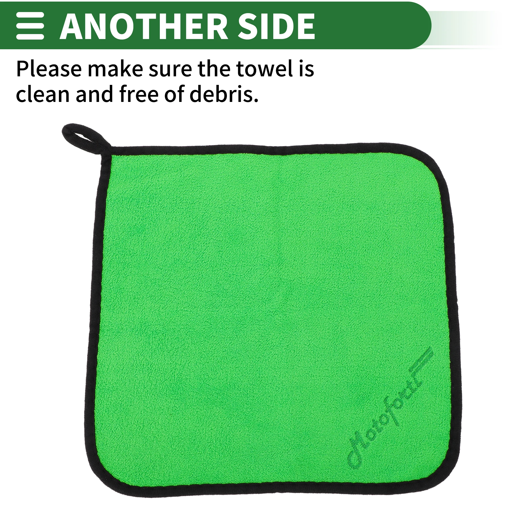 UXCELL microvezelhanddoek absorberende doek 30x30cm vierkante vorm dubbelzijdige doek voor auto sneldrogend detaillering streepvrije reiniging