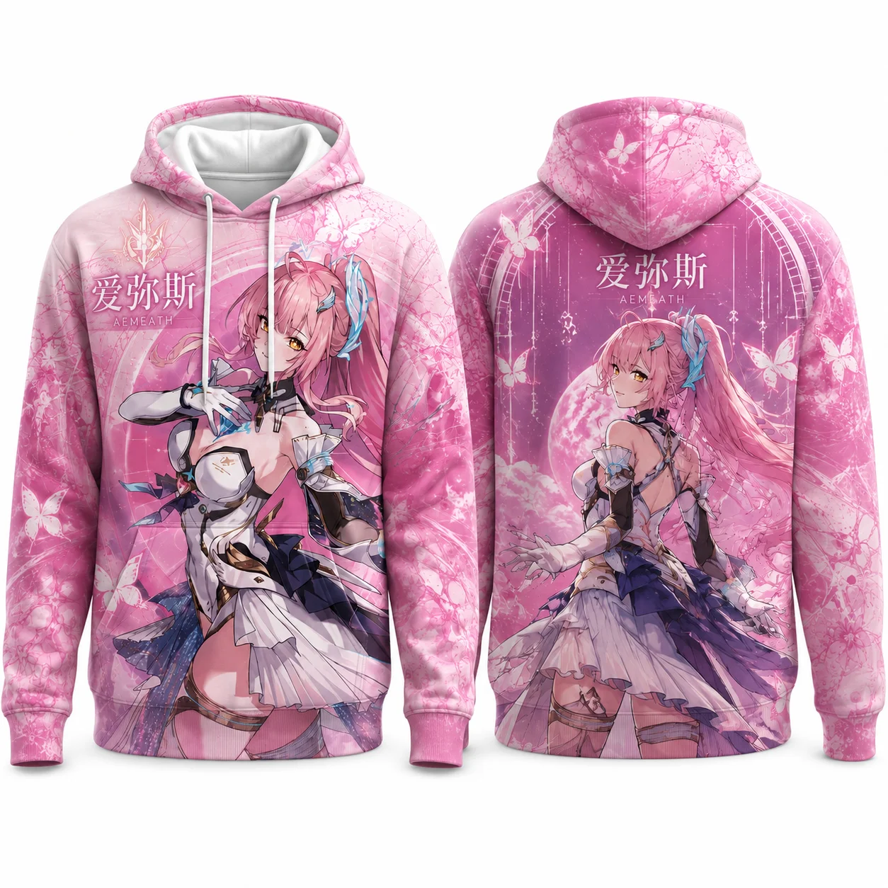 3D Print Game Character Autumn/winter Hoodie Wuthering Waves Hiyuki  Aemeath Carlotta Lucilla Streetwear Anime TShirt Y2k Top