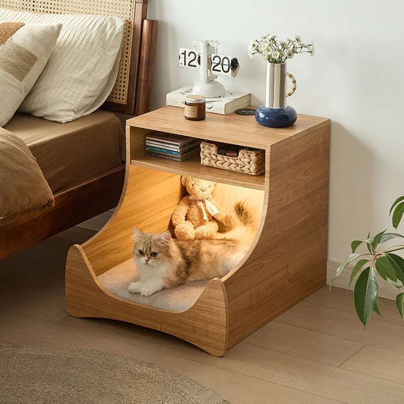 

Modern Light Nightstand Storage Aesthetic Minimalist Floor Nightstand Unique Bedroom Table De Chevet Furniture Accessories