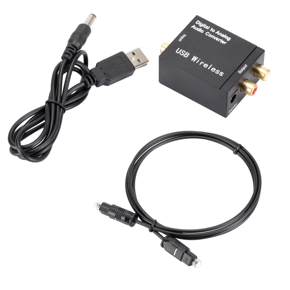 LccKaa Digital To Analog Audio Converter Toslink Coaxial สัญญาณ RCA R/L เครื่องปรับจูนเสียงเครื่องขยายเสียงบลูทูธ