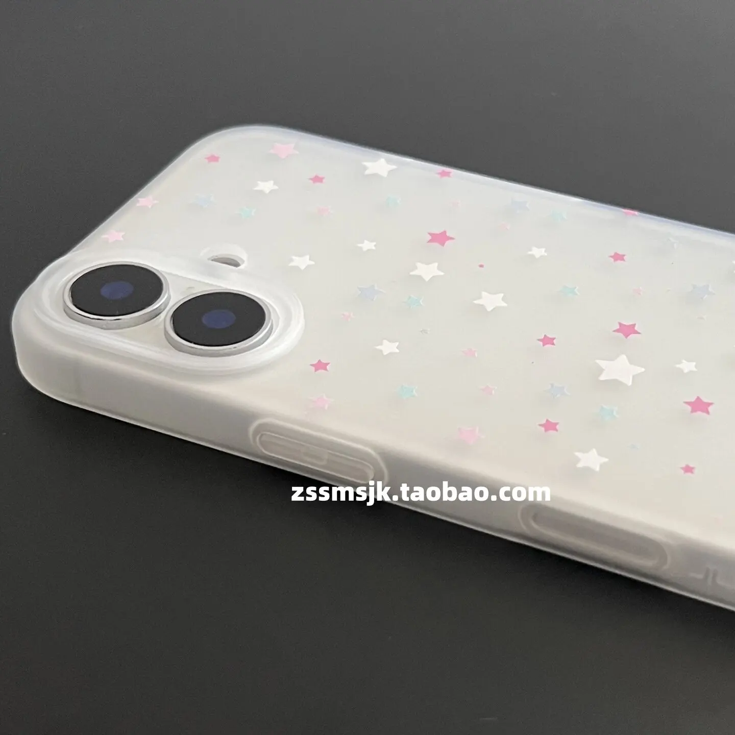 Korean Ins Colorful Star Matte Kawaii Girl Phone Case For iPhone 17 16 E 15 14 13 12 11 Pro XR X Max 7 8 Plus Mini Y2K Cover ﻿ - view 4