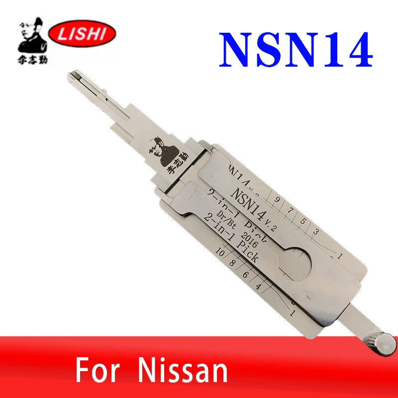 NSN14 LISHI 2in1 For Nissan Decoder Car Door Open tool Lock Pcik tool Locksmiths tool