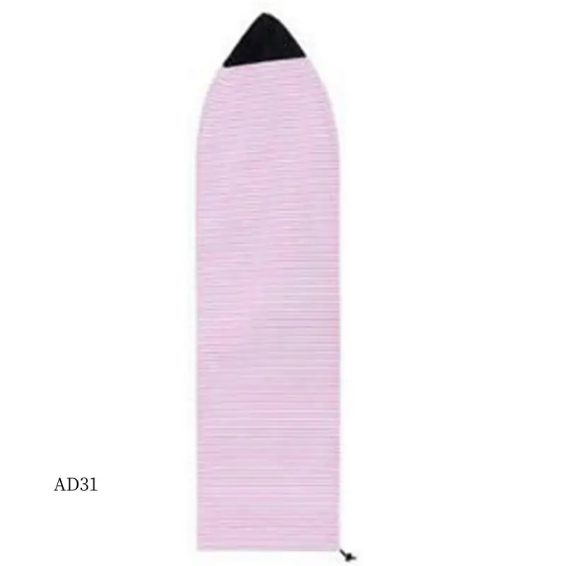 

New-Surfboard Sock Cover 6Ft Pink And White Stripe Surfboard Protector Bag Organizer Durable Easy To Use