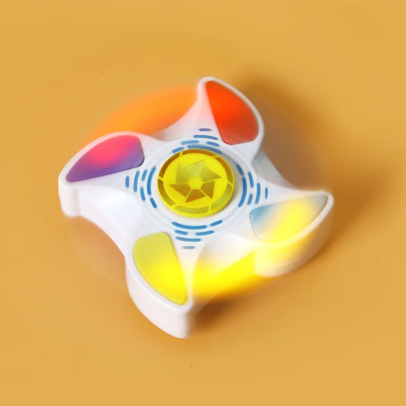 Glowing Music Fidget Spinner Whack A Mole Memory Game Spinning Top Tip Relieve Stress Relief Toy Anti Anxiety For Children Lure